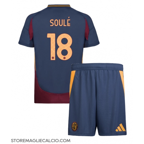 AS Roma Matias Soule #18 Maglia Gara Terza Repliche 2024-25 Bambino Maniche Corte AS Roma Matias Soule #18 Maglia Gara Terza Repliche 2024-25 Bambino Maniche Corte